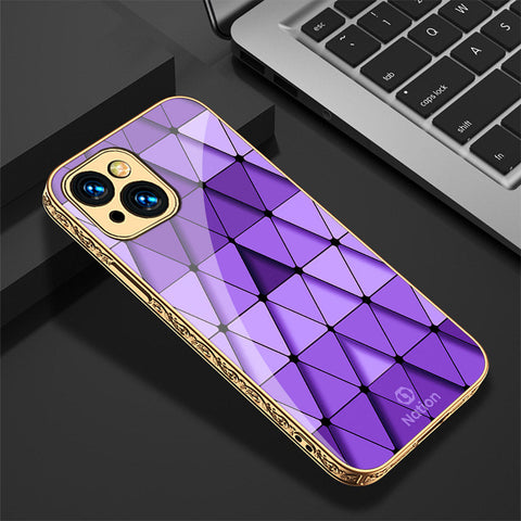 iPhone 15 Plus Cover - Onation Pyramid Series - Premium Electroplated Shutterproof Case Soft Silicon Borders Case