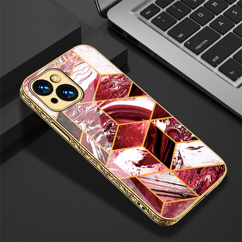 iPhone 15 Plus Cover - O'Nation Shades of Marble Series - Premium Electroplated Shutterproof Case Soft Silicon Borders Case