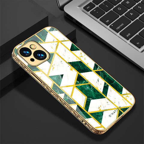 iPhone 15 Cover - O'Nation Shades of Marble Series - Premium Electroplated Shutterproof Case Soft Silicon Borders Case