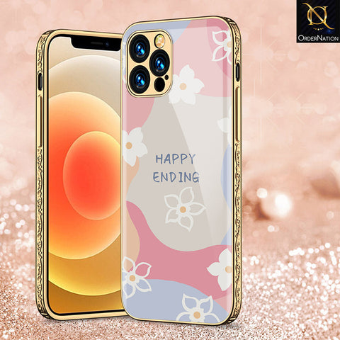 iPhone 15 Pro Cover - Happy Series - Premium Electroplated Shutterproof Case Soft Silicon Borders Case