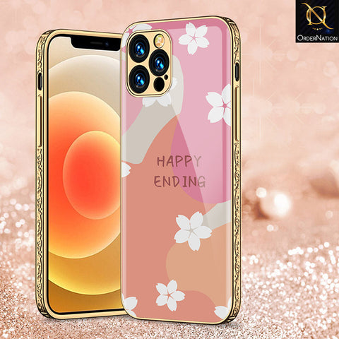 iPhone 15 Pro Max Cover - Happy Series - Premium Electroplated Shutterproof Case Soft Silicon Borders Case