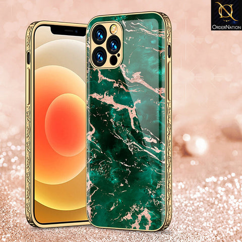 iPhone 15 Pro Max Cover - Colorful Marble Series - Premium Electroplated Shutterproof Case Soft Silicon Borders Case