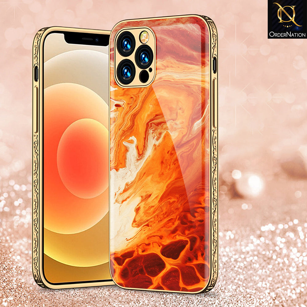 iPhone 15 Pro Max Cover - Mystic Marble Series - Premium Electroplated Shutterproof Case Soft Silicon Borders Case