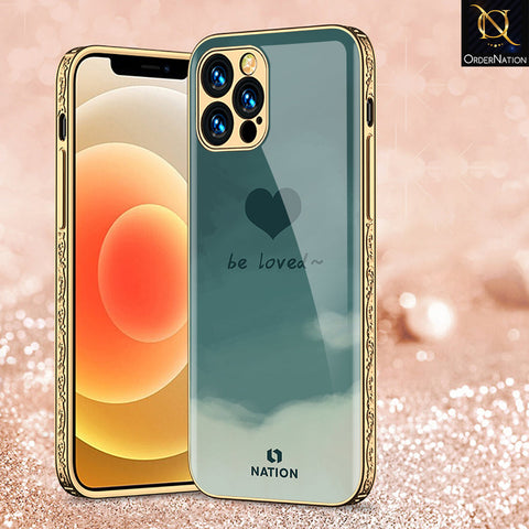 iPhone 14 Pro Cover - Onation Heart Series - Premium Electroplated Shutterproof Case Soft Silicon Borders Case