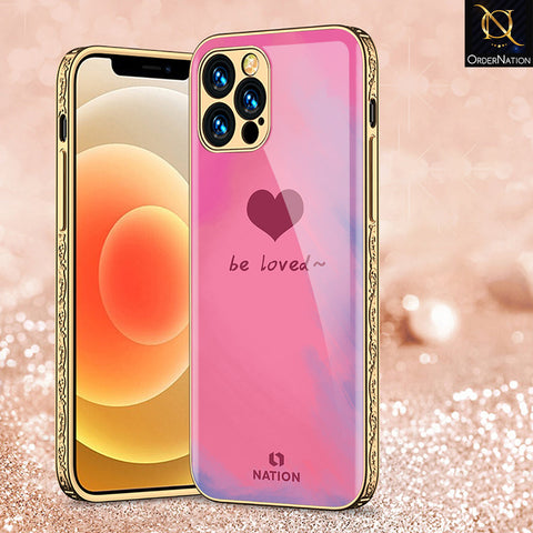 iPhone 14 Pro Cover - Onation Heart Series - Premium Electroplated Shutterproof Case Soft Silicon Borders Case