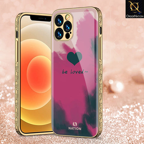 iPhone 14 Pro Cover - Onation Heart Series - Premium Electroplated Shutterproof Case Soft Silicon Borders Case