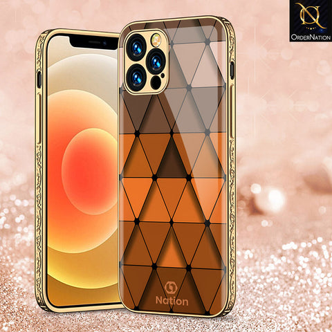 iPhone 15 Pro Cover - Onation Pyramid Series - Premium Electroplated Shutterproof Case Soft Silicon Borders Case