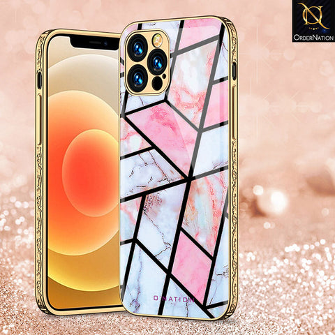 iPhone 14 Pro Cover - O'Nation Shades of Marble Series - Premium Electroplated Shutterproof Case Soft Silicon Borders Case