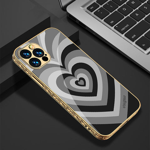 iPhone 15 Pro Max Cover - O'Nation Heartbeat Series - Premium Electroplated Shutterproof Case Soft Silicon Borders Case