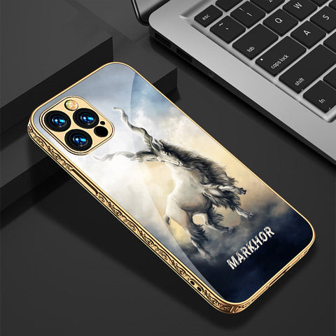 iPhone 14 Pro Max Cover - Markhor Series - Premium Electroplated Shutterproof Case Soft Silicon Borders Case