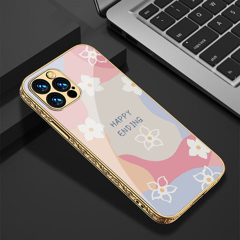 iPhone 15 Pro Max Cover - Happy Series - Premium Electroplated Shutterproof Case Soft Silicon Borders Case