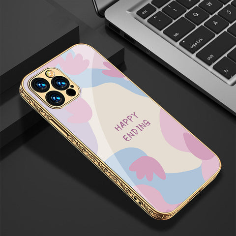 iPhone 15 Pro Cover - Happy Series - Premium Electroplated Shutterproof Case Soft Silicon Borders Case