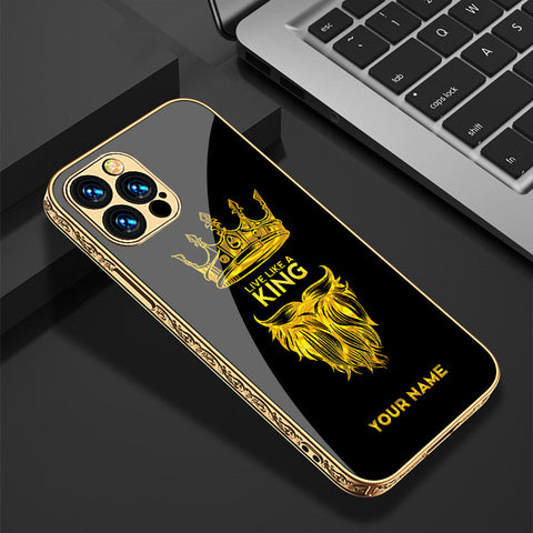 iPhone 14 Pro Max Cover - Gold Series - Premium Electroplated Shutterproof Case Soft Silicon Borders Case