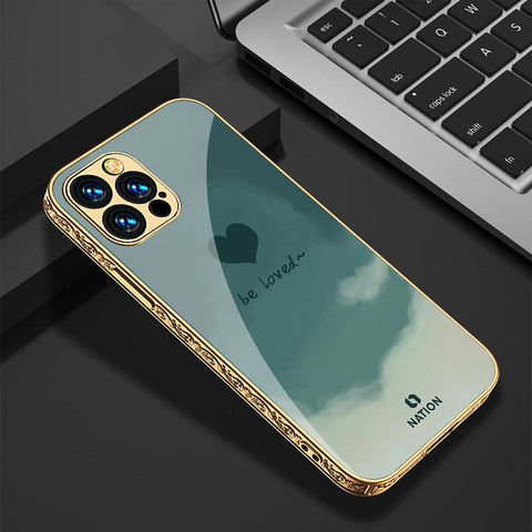 iPhone 15 Pro Cover - Onation Heart Series - Premium Electroplated Shutterproof Case Soft Silicon Borders Case