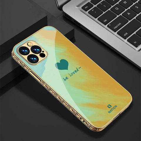 iPhone 14 Pro Cover - Onation Heart Series - Premium Electroplated Shutterproof Case Soft Silicon Borders Case