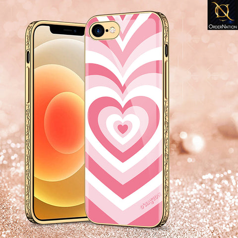 iPhone 8 / 7 Cover - O'Nation Heartbeat Series - Premium Electroplated Shutterproof Case Soft Silicon Borders Case