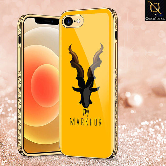 iPhone 8 / 7 Cover - Markhor Series - Premium Electroplated Shutterproof Case Soft Silicon Borders Case