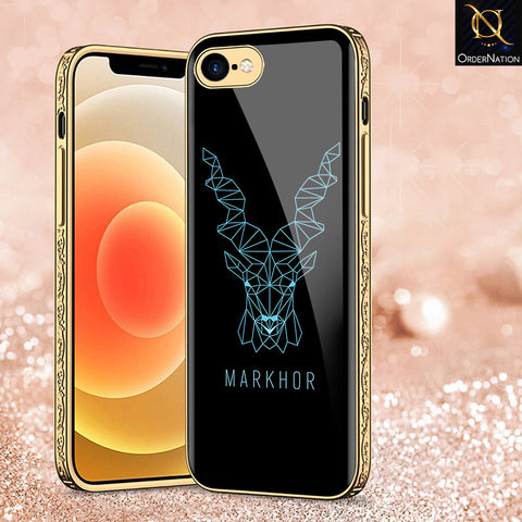 iPhone 8 / 7 Cover - Markhor Series - Premium Electroplated Shutterproof Case Soft Silicon Borders Case