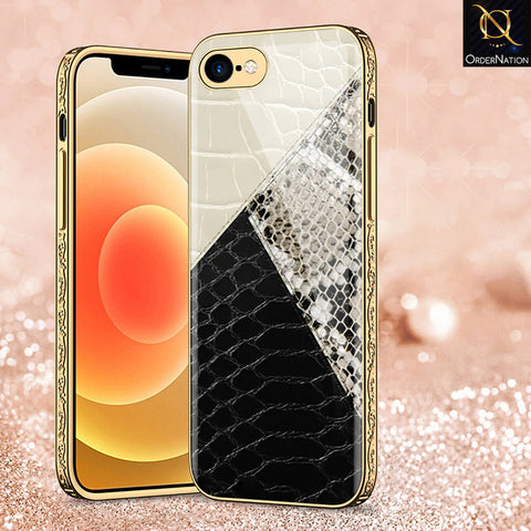 iPhone 8 / 7 Cover - Printed Skins Series - Premium Electroplated Shutterproof Case Soft Silicon Borders Case