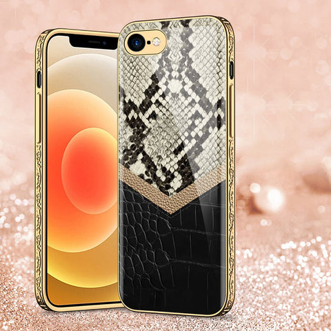 iPhone 8 / 7 Cover - Printed Skins Series - Premium Electroplated Shutterproof Case Soft Silicon Borders Case