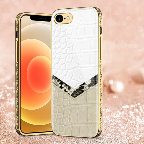 iPhone 8 / 7 Cover - Printed Skins Series - Premium Electroplated Shutterproof Case Soft Silicon Borders Case