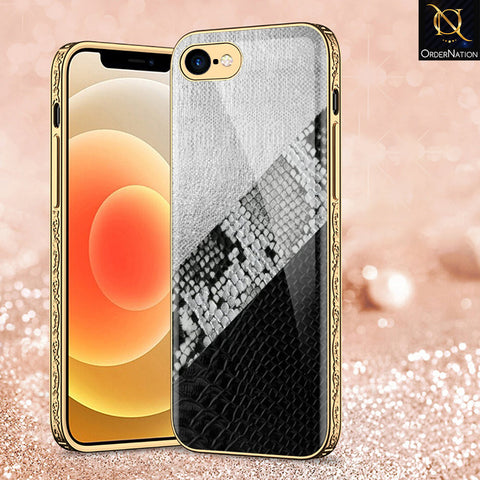 iPhone 8 / 7 Cover - Printed Skins Series - Premium Electroplated Shutterproof Case Soft Silicon Borders Case