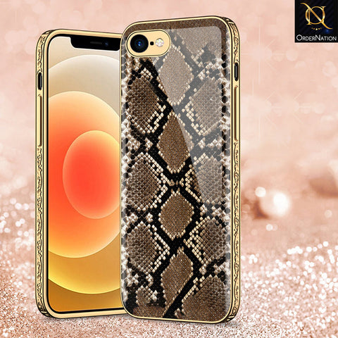 iPhone 8 / 7 Cover - Printed Skins Series - Premium Electroplated Shutterproof Case Soft Silicon Borders Case