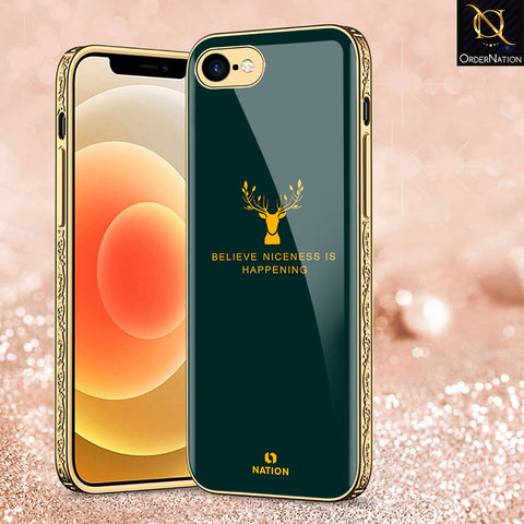 iPhone 8 / 7 Cover - Nice Series - Premium Electroplated Shutterproof Case Soft Silicon Borders Case