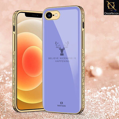 iPhone 8 / 7 Cover - Nice Series - Premium Electroplated Shutterproof Case Soft Silicon Borders Case