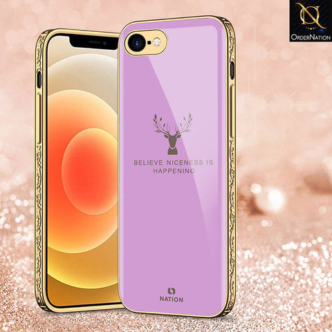 iPhone 8 / 7 Cover - Nice Series - Premium Electroplated Shutterproof Case Soft Silicon Borders Case