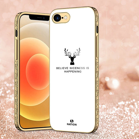 iPhone 8 / 7 Cover - Nice Series - Premium Electroplated Shutterproof Case Soft Silicon Borders Case