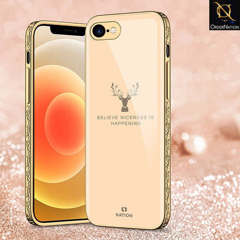 iPhone 8 / 7 Cover - Nice Series - Premium Electroplated Shutterproof Case Soft Silicon Borders Case