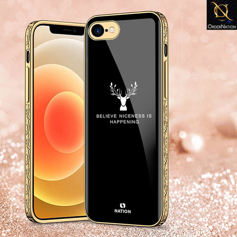 iPhone 8 / 7 Cover - Nice Series - Premium Electroplated Shutterproof Case Soft Silicon Borders Case