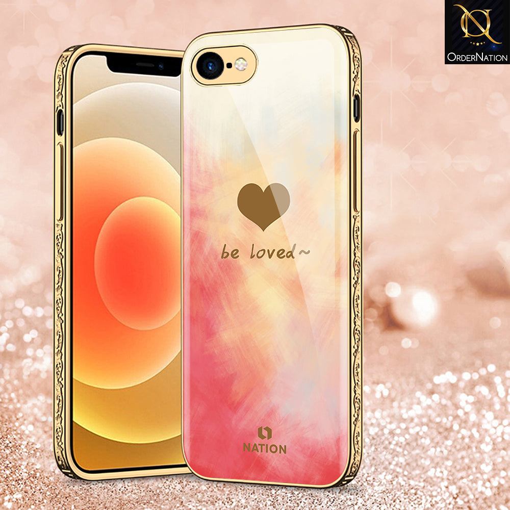 iPhone 8 / 7 Cover - Onation Heart Series - Premium Electroplated Shutterproof Case Soft Silicon Borders Case