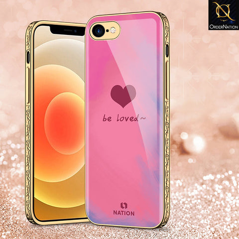 iPhone 8 / 7 Cover - Onation Heart Series - Premium Electroplated Shutterproof Case Soft Silicon Borders Case