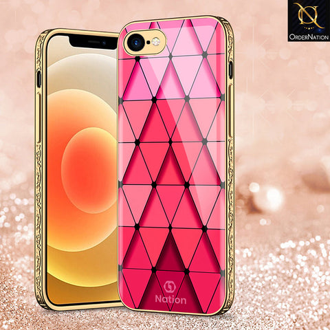 iPhone 8 / 7 Cover - Onation Pyramid Series - Premium Electroplated Shutterproof Case Soft Silicon Borders Case