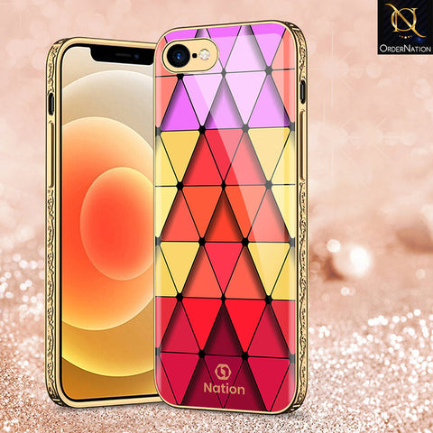 iPhone 8 / 7 Cover - Onation Pyramid Series - Premium Electroplated Shutterproof Case Soft Silicon Borders Case