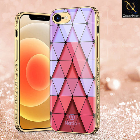 iPhone 8 / 7 Cover - Onation Pyramid Series - Premium Electroplated Shutterproof Case Soft Silicon Borders Case