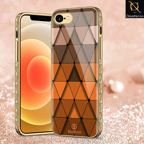 iPhone 8 / 7 Cover - Onation Pyramid Series - Premium Electroplated Shutterproof Case Soft Silicon Borders Case