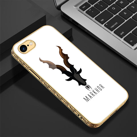 iPhone 8 / 7 Cover - Markhor Series - Premium Electroplated Shutterproof Case Soft Silicon Borders Case