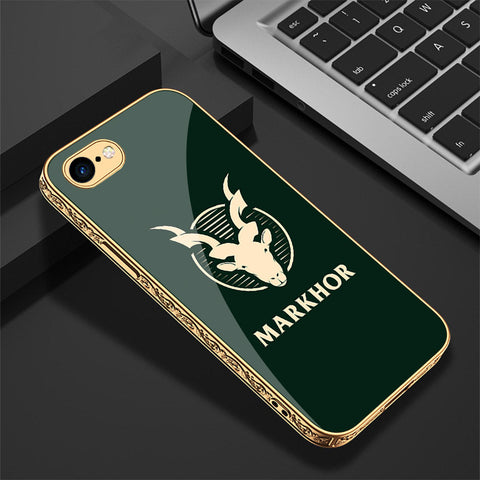 iPhone 8 / 7 Cover - Markhor Series - Premium Electroplated Shutterproof Case Soft Silicon Borders Case