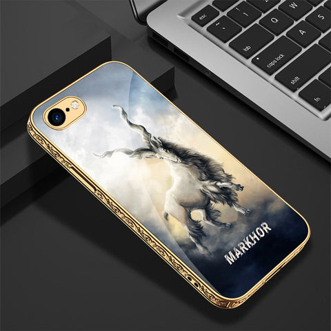 iPhone 8 / 7 Cover - Markhor Series - Premium Electroplated Shutterproof Case Soft Silicon Borders Case