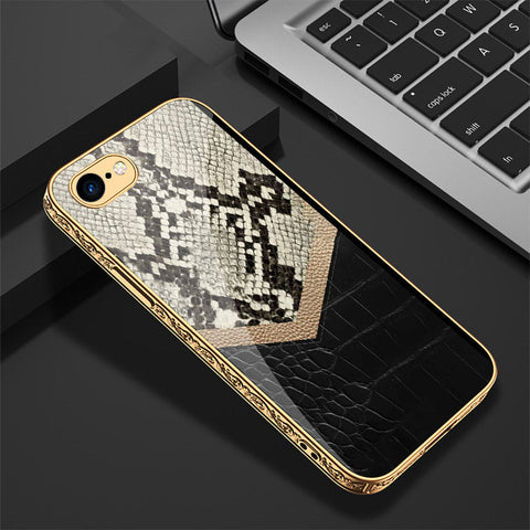 iPhone 8 / 7 Cover - Printed Skins Series - Premium Electroplated Shutterproof Case Soft Silicon Borders Case