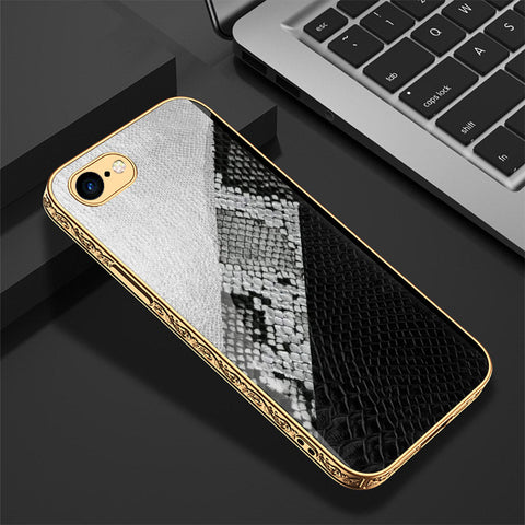 iPhone 8 / 7 Cover - Printed Skins Series - Premium Electroplated Shutterproof Case Soft Silicon Borders Case