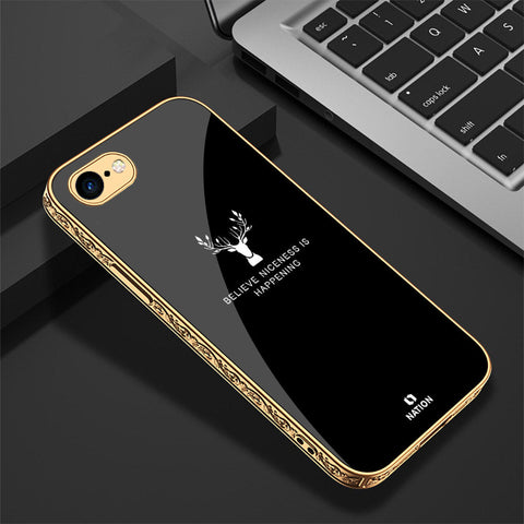 iPhone 8 / 7 Cover - Nice Series - Premium Electroplated Shutterproof Case Soft Silicon Borders Case