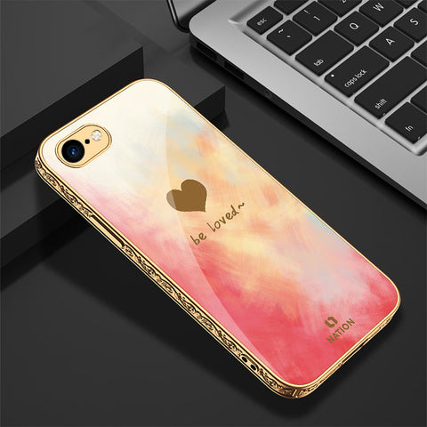 iPhone 8 / 7 Cover - Onation Heart Series - Premium Electroplated Shutterproof Case Soft Silicon Borders Case