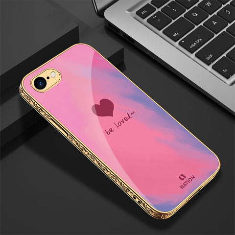 iPhone 8 / 7 Cover - Onation Heart Series - Premium Electroplated Shutterproof Case Soft Silicon Borders Case