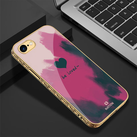 iPhone 8 / 7 Cover - Onation Heart Series - Premium Electroplated Shutterproof Case Soft Silicon Borders Case