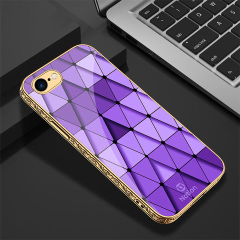 iPhone 8 / 7 Cover - Onation Pyramid Series - Premium Electroplated Shutterproof Case Soft Silicon Borders Case