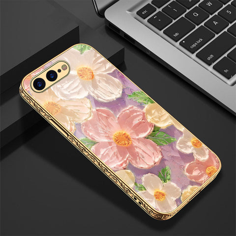 iPhone 8 Plus / 7 Plus Cover - Floral Series - Premium Electroplated Shutterproof Case Soft Silicon Borders Case